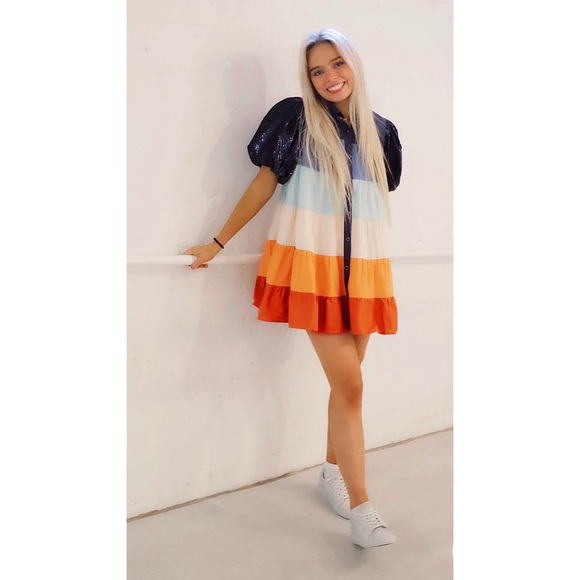 Queen of Sparkles | Stripe Dress. - Picture 5 of 16